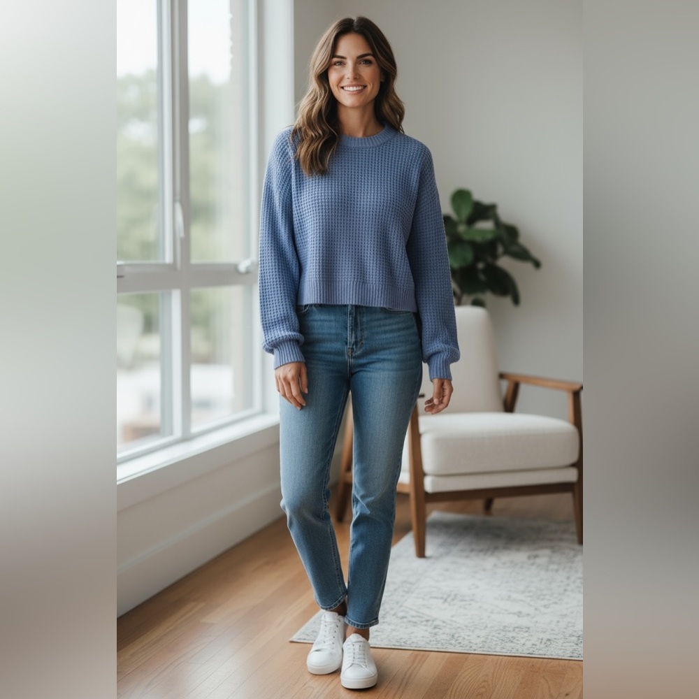Anthropologie Blue Sweater